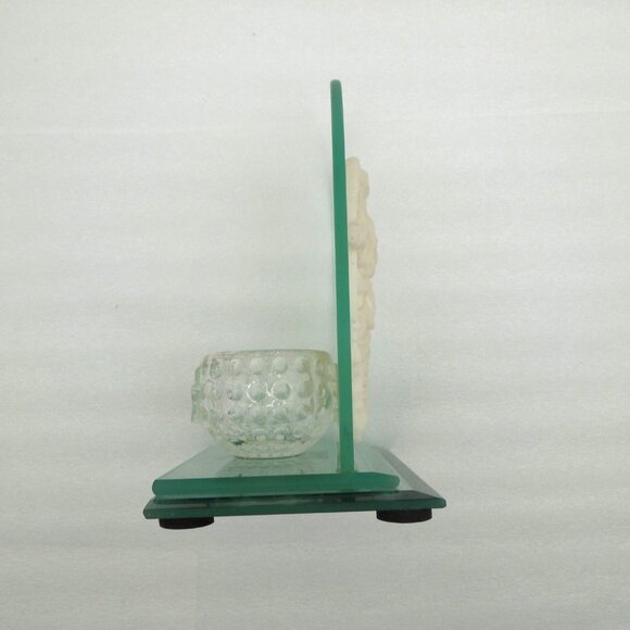 ANGEL MOTIF Tea Light Candle Holder With Transparent Glass Backing - Picture 11 of 11